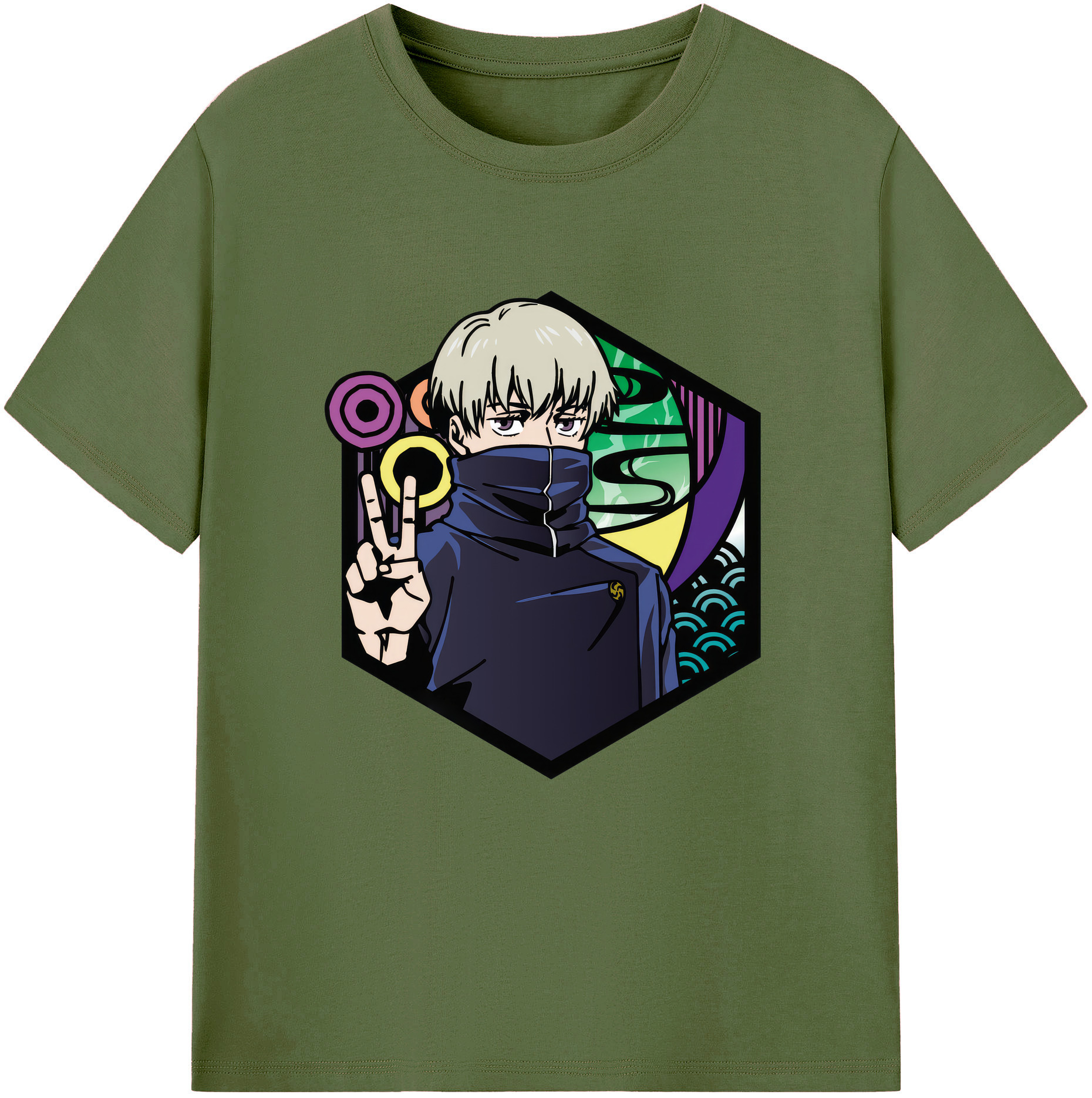 （画像用） 呪術廻戦 Jujutsu Kaisen 綿100％半袖Tシャツ（フロントプリント）